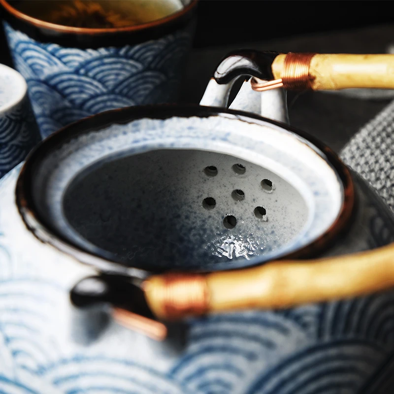 RUX WORKSHOP Japanese Style Household Teapot Ceramic Tea Cup Water Cup Restaurant Tea Pot