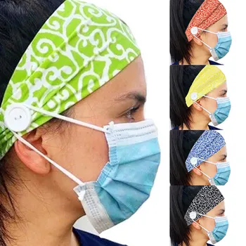 

Unisex Sport Headband Fashion Elastic Sweat-absorption Headband Hairband Hair Band with Buttons for Men Women Yoga Workouts