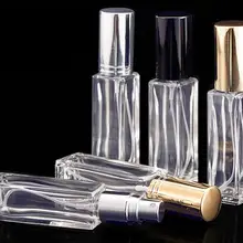 20 шт./лот 5 мл 10 мл Портативный Стеклянный многоразовый флакон духов с алюминиевым пустой распылитель для парфюмерии Parfum чехол для путешественника