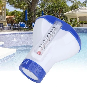 

5 Inch Swimming Pool Piscina Floating Chemical Dispenser Zwembad with Thermometer Disinfection Automatic Applicator Pump 3.0