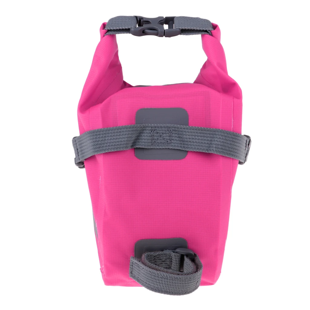 Водонепроницаемый Горный шоссейный велосипед под сиденьем пакет, светоотражающий велосипедный задний большой чехол для хранения задняя верхняя труба сумка - Цвет: Розовый