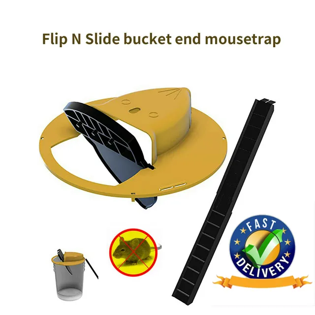 Flip N Slide Bucket Lid Mouse Trap Automatic Mouse Trap 5 Gal Buckets