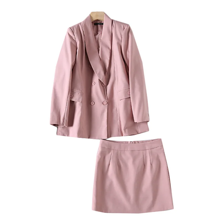 

A Generation of Giant Ocean Gas Neat Mid-length Suit Jacket + Skirt Set Entity