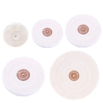 

2-6 Inch Metal Mirror Polishing Wood Carving Wax Pearl Cotton Cloth Wheel 4 Mm Inner Hole Flannel Wheel