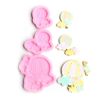 

New Hot Air Balloon Silicone Fondant Mold DIY Clay Gypsum Wax Mould Baking Utensil