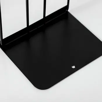 

1 Pair Rectangle Bookends Book Stand Support Desktop Office Magazine Organizer B95C