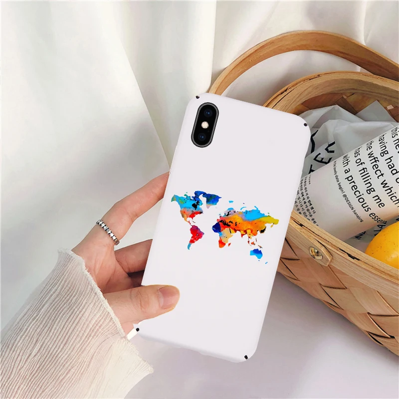 Чехол для iPhone 11 Pro XS MAX X XR 7 8 6 6s Plus черный белый жесткий чехол телефона из