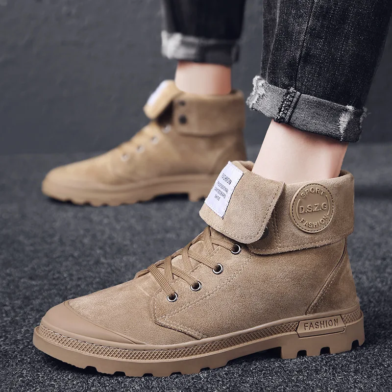 

2019 Autumn And Winter New Style Men Hight-top Martin Boots England Wear-Resistant Versatile Men's Boot Double Purpose MEN'S Sho