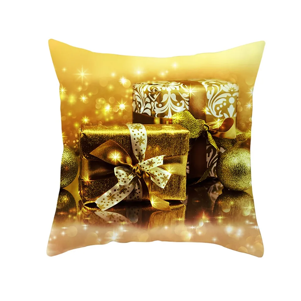 НОВАЯ РОЖДЕСТВЕНСКАЯ наволочка для подушки Блестящий диван из полиэстера чехол для подушки домашний Декор# YC917 - Цвет: J