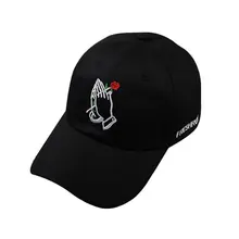 Пара Регулируемая Роза цветочная вышивка бейсбольная кепка хип-хоп шапка, кепка для путешествий козырек Удобная Кепка s черный унисекс