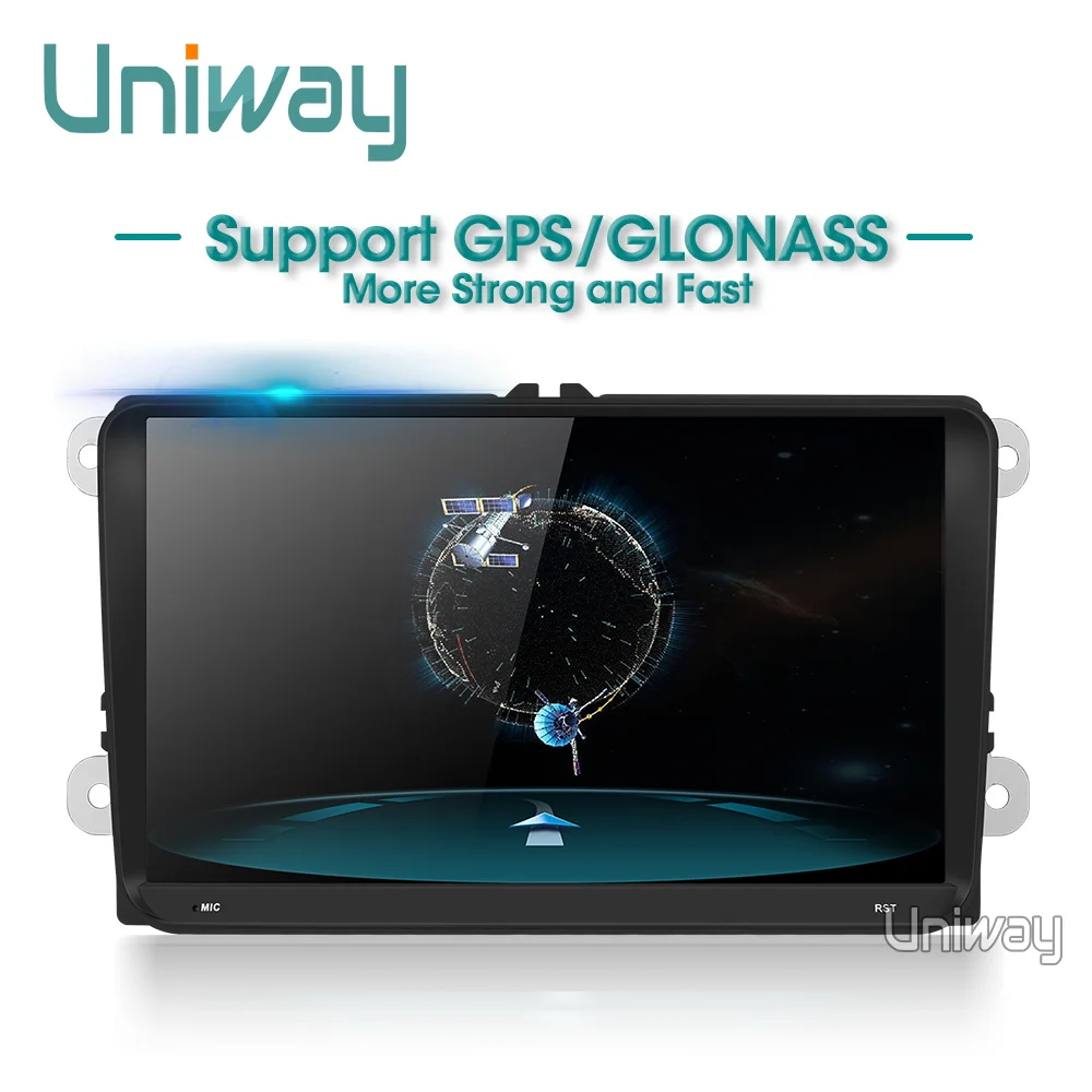 Uniway ADZ9071 android 8 1 автомобиль dvd для vw passat b7 b6 Гольф 5 Поло tiguan octavia rapid fabia с gps навигации