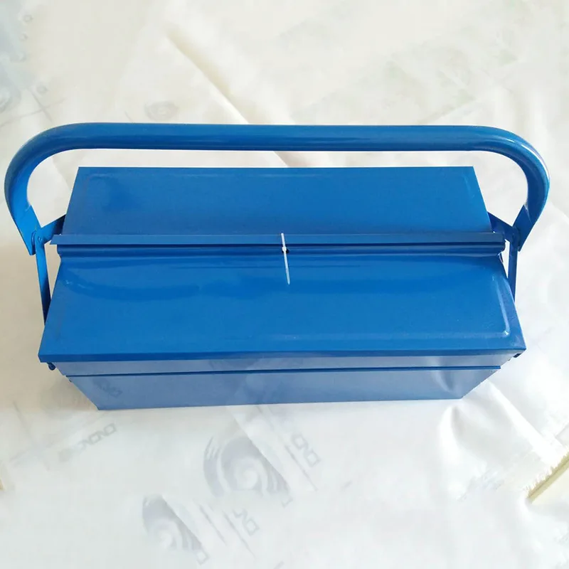 

Manufacturers Direct Selling Toolbox Single Handle Three Tilting Five Tilting Iron Plate Electrician Toolbox Combination Toolbox