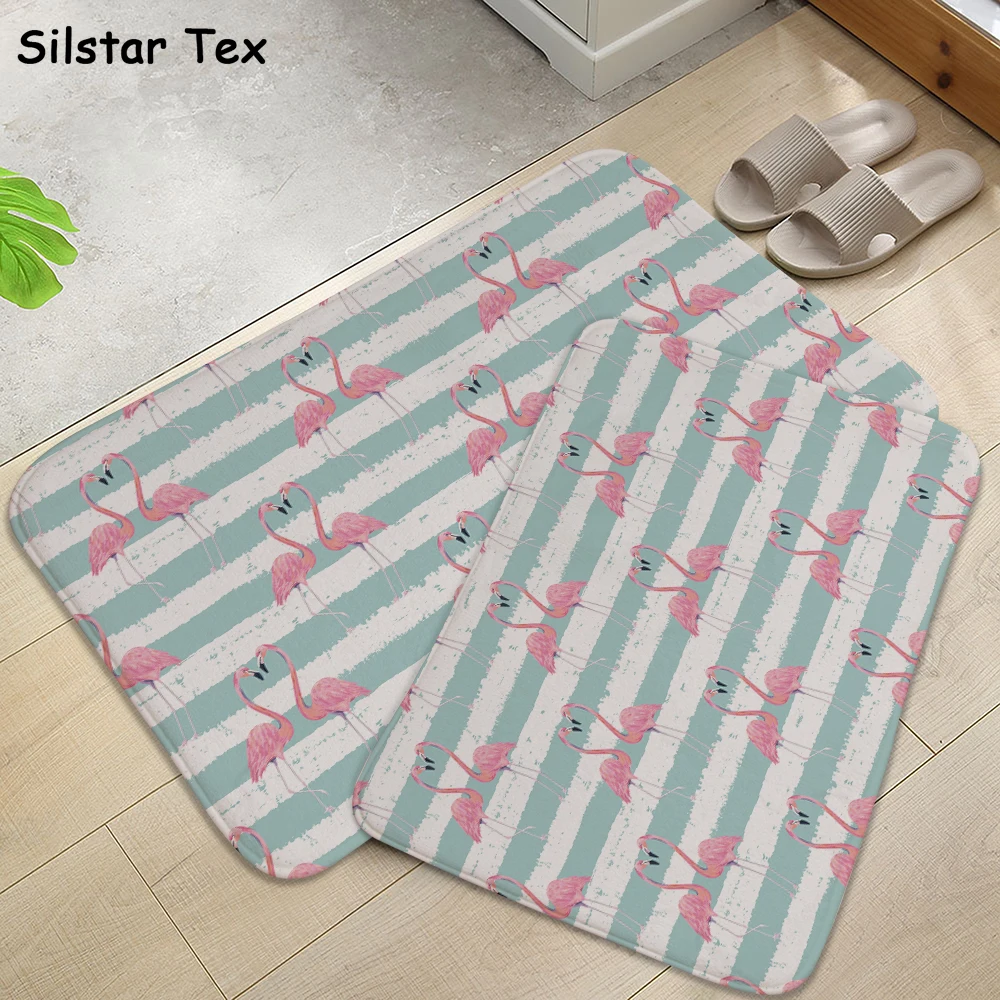 Silstar Tex комнатные коврики розовые фламинго приморские пляжные с красивой