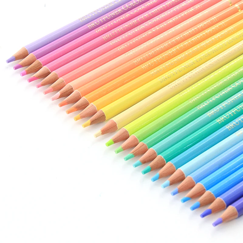 50 Crayons De Couleur Pastel Melifluo - Nuances Macaron - Pour Dessin Et Coloriage - Avec Étui