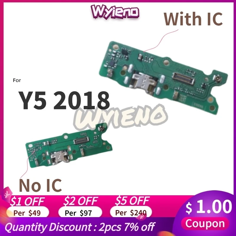 Wyieno For Huawei Y5 2018 Charger Port Board USB Charging Connector wyieno-for-huawei-y5-2018-charger-port-board-usb-charging-connector