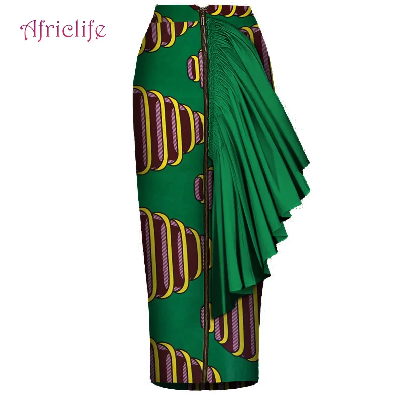 Новинка, африканская Женская юбка до середины икры, сексуальный стиль, Африканский принт, блейзеры, платье, африканская юбка "Анкара", WY4408 - Цвет: 13