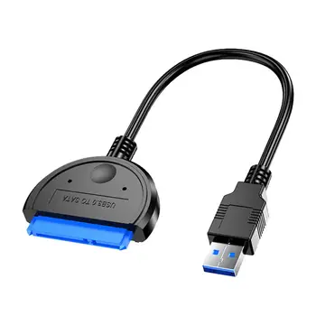 

ALLOYSEED HW1507 USB3.0 to SATA Adapter Cable Support 2.5 inch External SSD HDD Solid State Hard Drive Disk Easy to Drive Cable