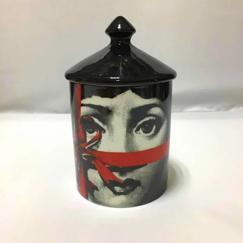 Керамический контейнер для ручек для макияжа, баночка для кистей Lina, чашка для лица Fornasetti, подсвечник, банка для свечей, декоративный кувшин, украшение