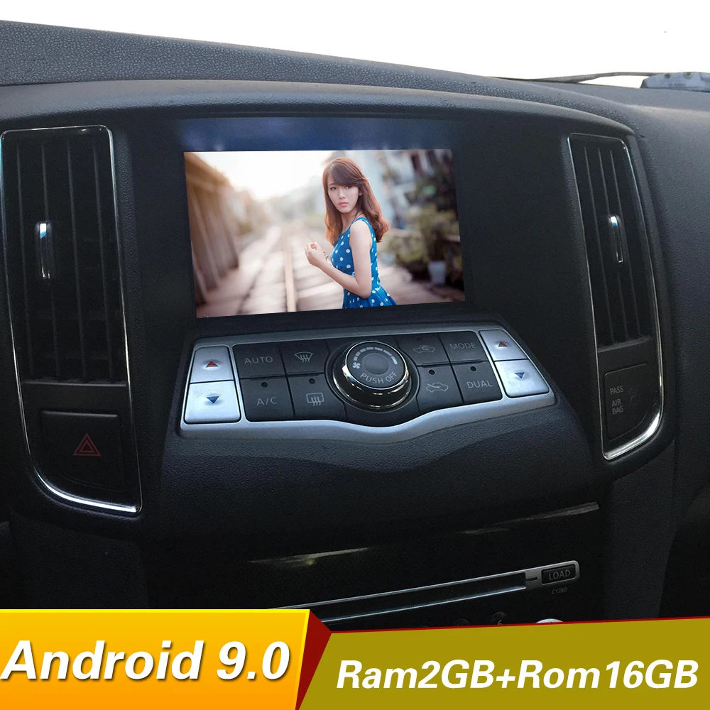 Автомобильный Dvd плеер 1024*600 с четырехъядерным процессором Android 9 0 для nissan maxima A35 2009