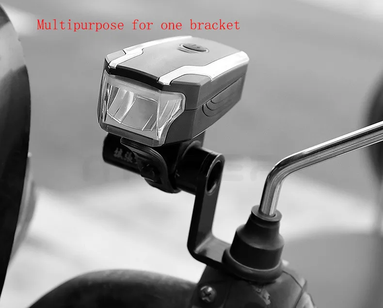 

Motorcycle Rearview Mirror Mount Extender Bracket Holder Clamp Mobile phone stand conversion bracket Multiple Function