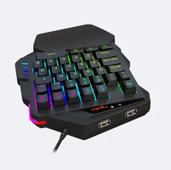 

Keypad Single Handed Portable Mini Game Keyboard One Hand Ergonomic Gaming Keypad for PC Laptop PS3 PS4 Xbox for PUBG Gun Gamer