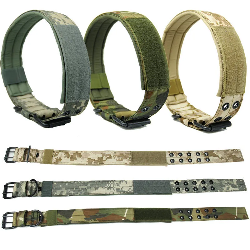 

Tactical Dog Collar Nylon Adjustable Collar Military Dog Collar Heavy Duty Metal Buckle Army Police Dog Accessories