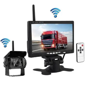 

Universal 7inch Car HD Monitor Rear View Wireless IR Reversing Camera Kit for Car Truck Trailer Car DVR Car Electronics Vehicle