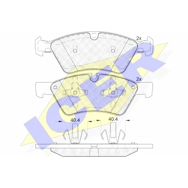Колодки дисковые передние MB W164/W251 3.5-3.0DCi 05# ICER 1817