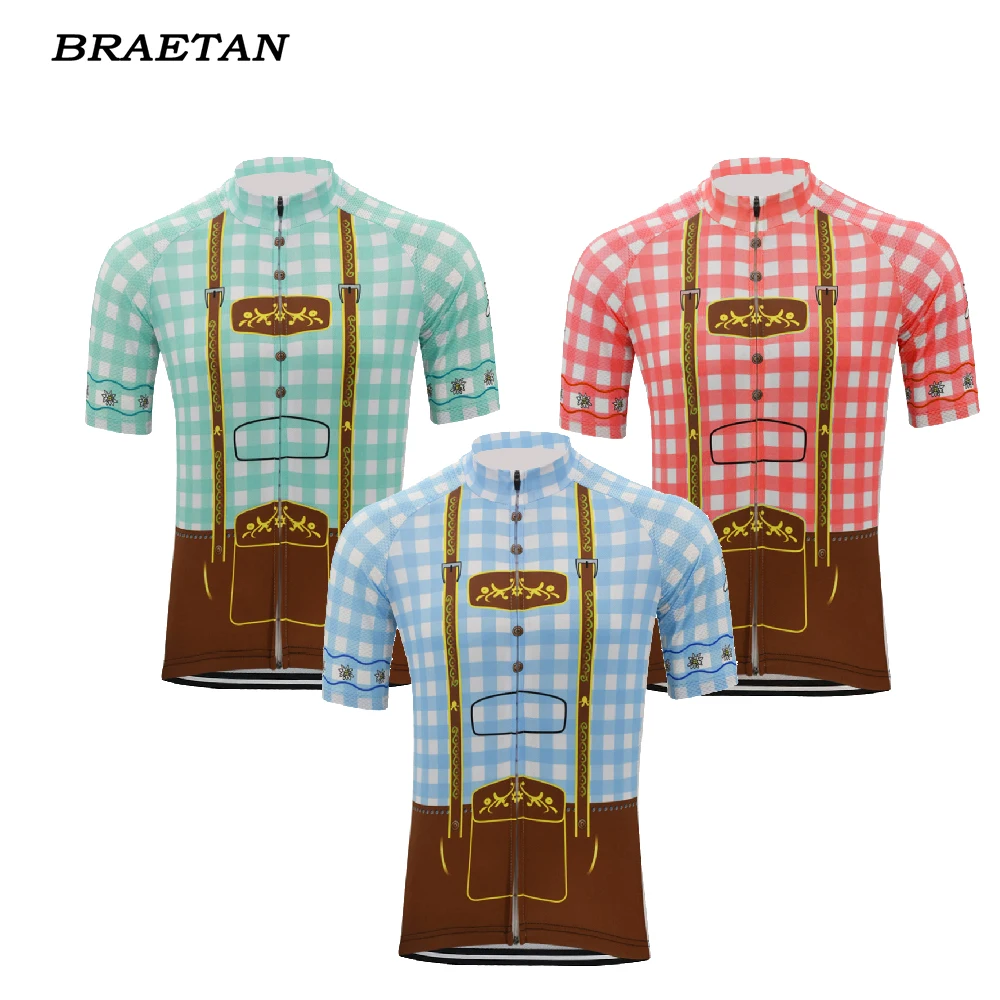 plaid cycling jersey