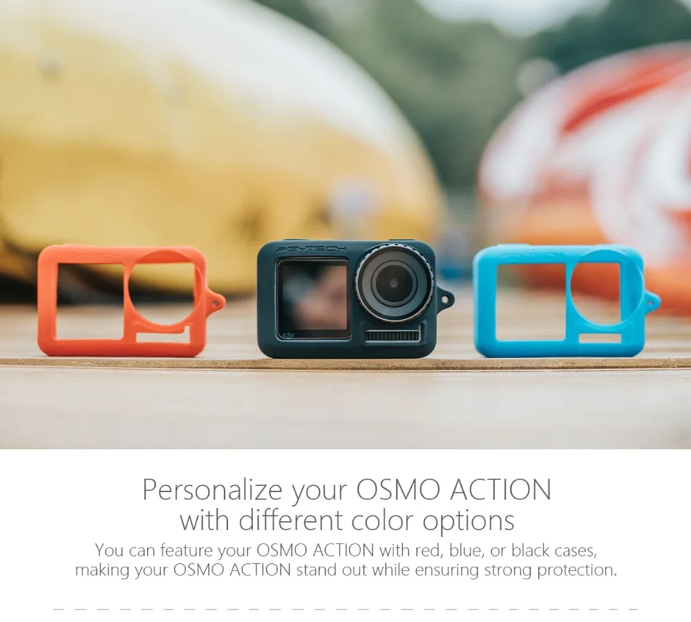 PGYTECH OSMO защитный силиконовый чехол+ Бейсболка с камерой+ регулируемый ремешок для DJI Osmo аксессуары для экшн-камеры