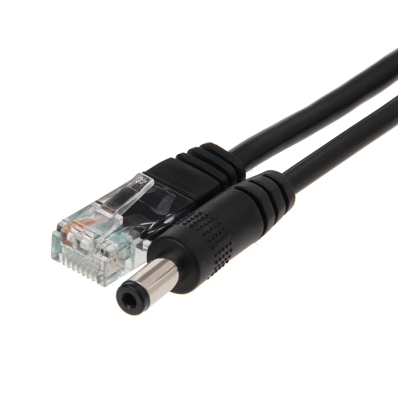 10/100M 48V To 12V 5V POE Connectors Adapter Cable Splitter Injector Power Supply Data Transmission POE Splitter