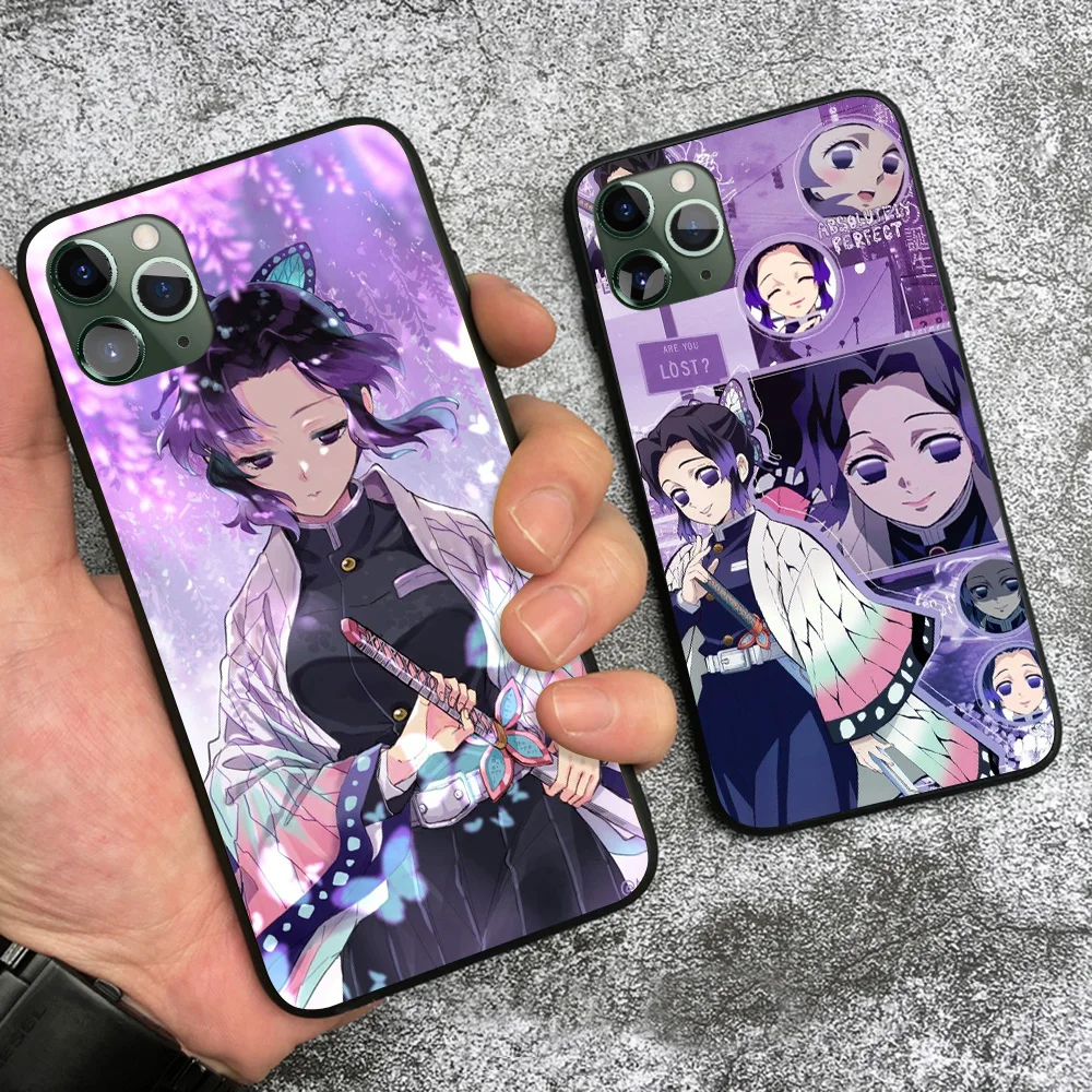 Shinobu Kocho Kimetsu no Yaiba аниме Мягкий силиконовый чехол для телефона iPhone 6 6s 7 8 Plus X XR XS 11 12
