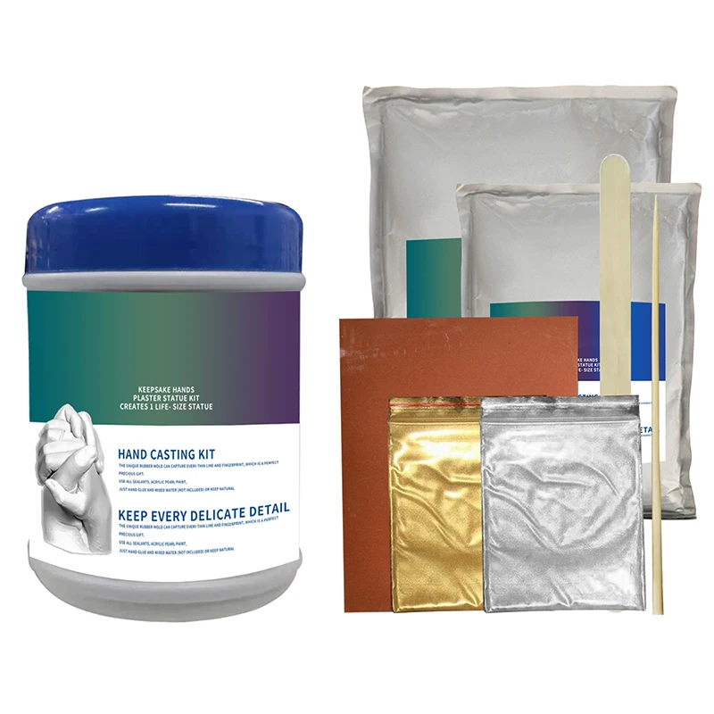 DIY Keepsake Hand Casting Plaster Sculptures Modeling Kit For Couples Hand Crafts For Adults And Children Souvenir Model Plaster 3