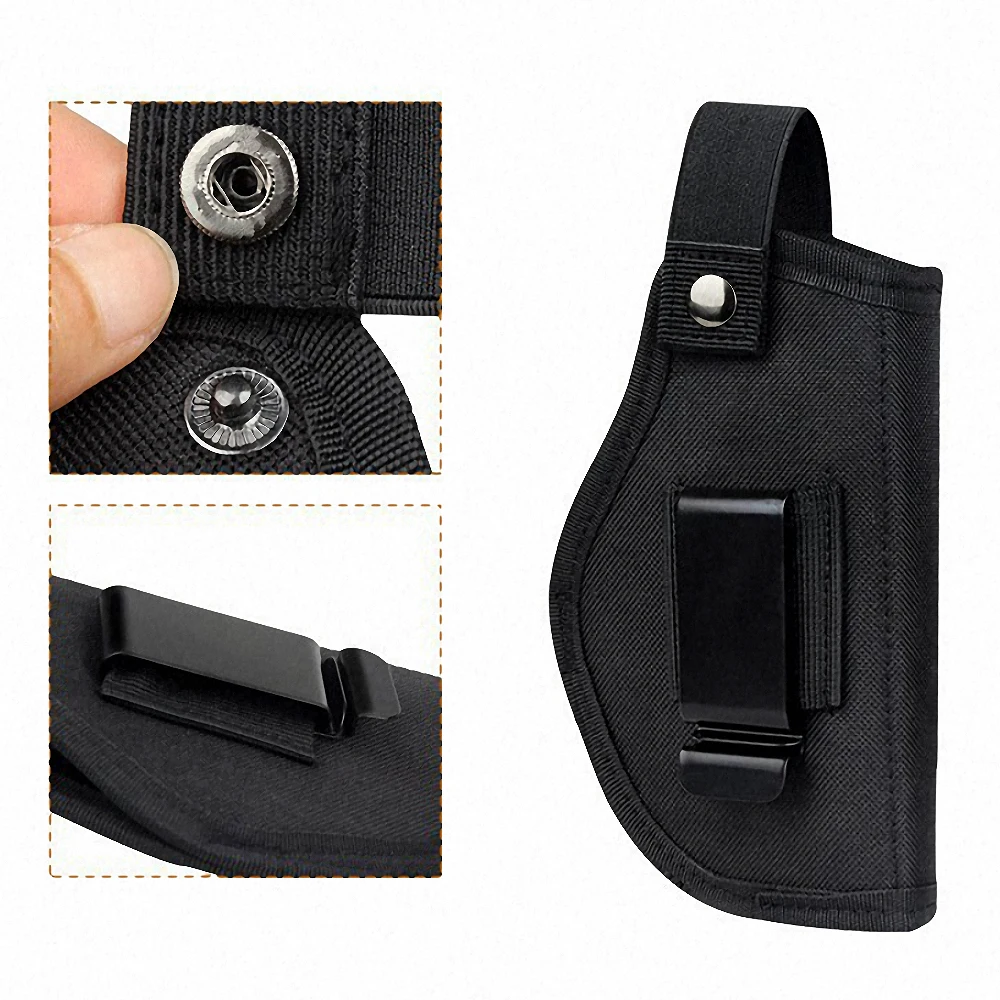 Universal Tactical Gun Holster Concealed Carry Holsters Belt Metal Clip IWB OWB Holster Airsoft Gun Bag for All Size Handguns