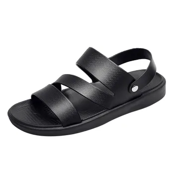 

2020 New Arrival Fashion Sandals Summer Genuine Men Shoes High Quality Leather Flip-Flop Men's Sandals Outdoor Sandals#313