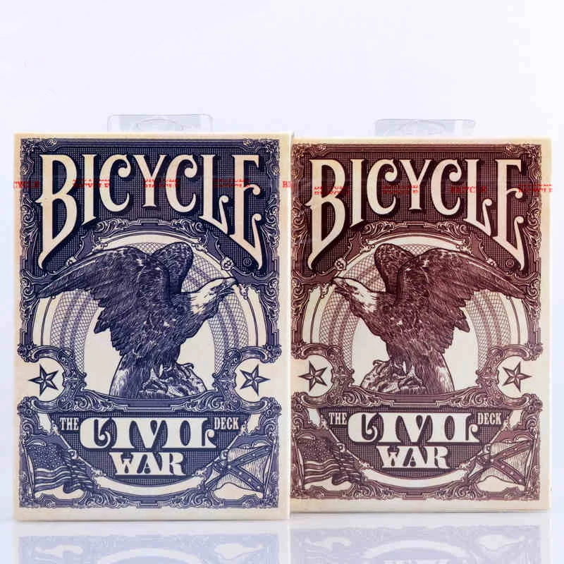 

1 deck Bicycle Civil War Bicycle Playing Cards Regular Bicycle Deck Rider Back Card Magic Trick Magic Props