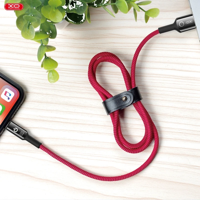 XO USB кабель для iPhone 11 Pro Max XS Max 6s 7 8 3A быстрое зарядное устройство кабель USB с подсветкой шнур портативный полностью зарядное устройство кабель