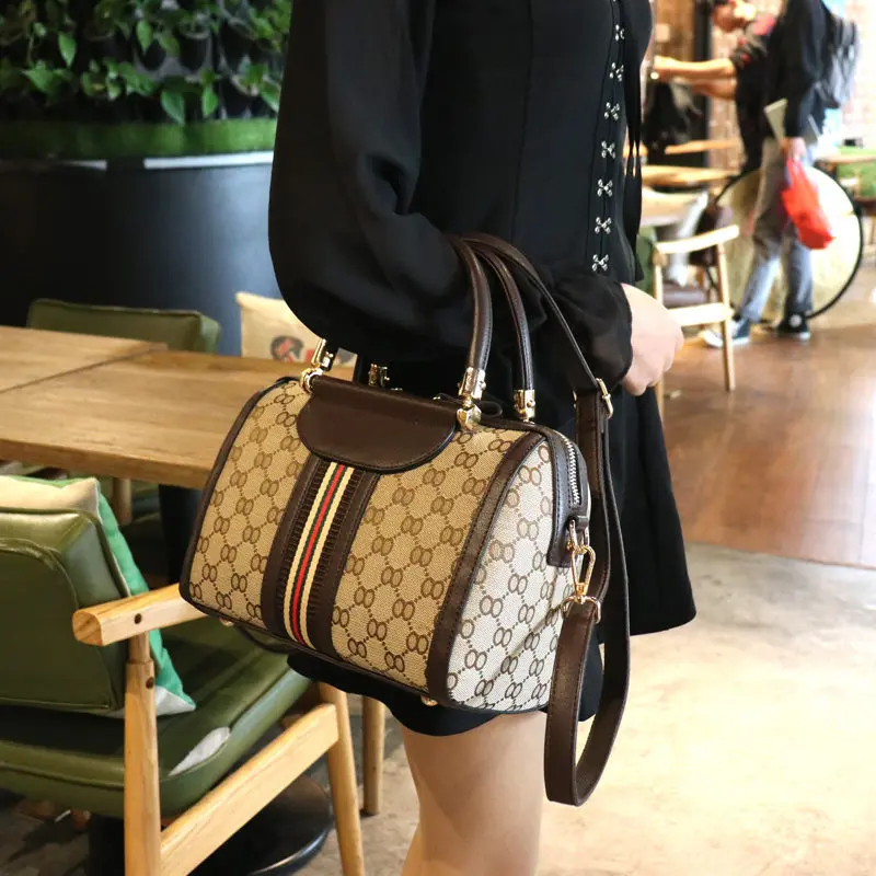 

2019 New Style Trend BOSTON WOMEN'S Bag Shoulder Bag Handbag Europe And America Fashion Hand Large Bag