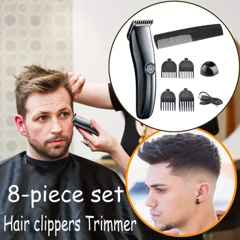 

Professional Men Hair Clipper USB Cordless Rechargable Salon Beard Hair Clippers Cutting Trimmers Haircut Machine Combs Set L507