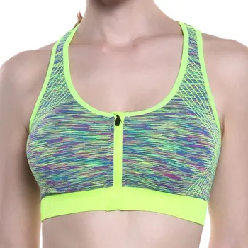 

Women Padded Fitness Bra Seamless Crop Top Bra High Stretch Breathable Bra Top