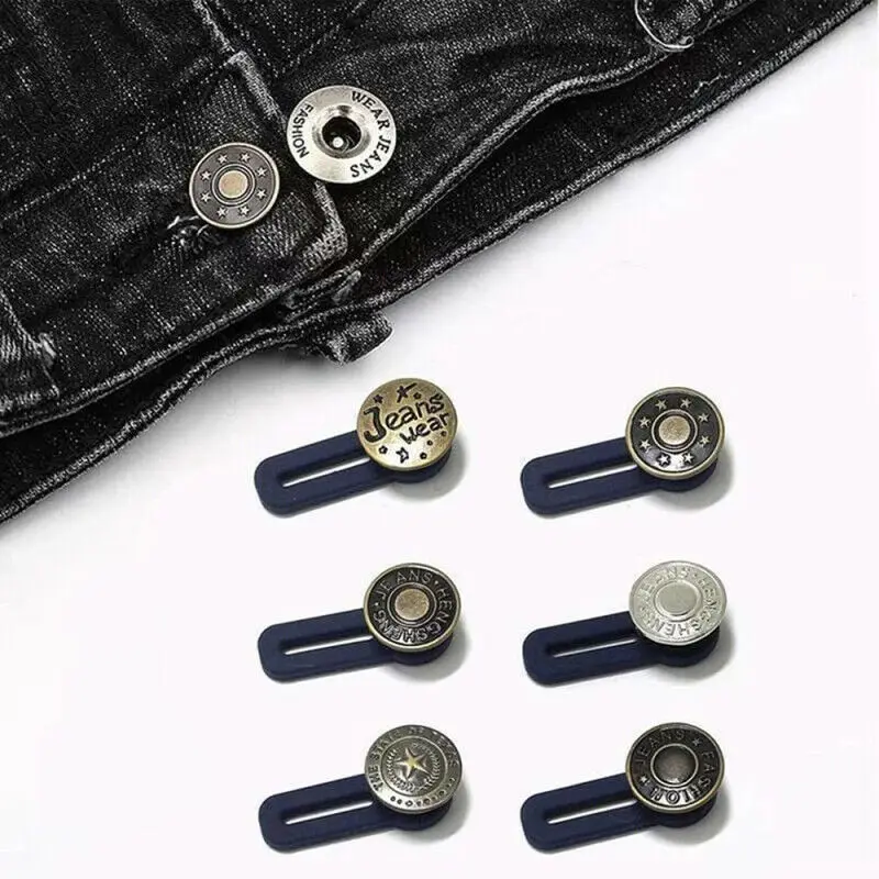 10 шт. джинсы Выдвижная Кнопка регулируемая съемная Расширенная кнопка для брюк