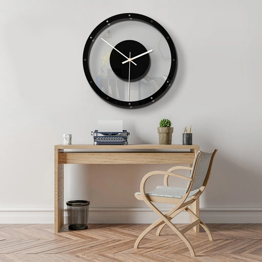 Nordic New Fashion Simple Silent Wall Clocksfor Home Decor Pure Transparent Wall Clock Quartz Modern Design Timer reloj de pared