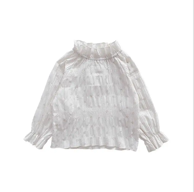 Baby Girls Fall Fashion Solid Lanter Sleeve T-shirt, Princess Kids Cute Long Sleeve Blouse 5 pieces/lot, Wholesale