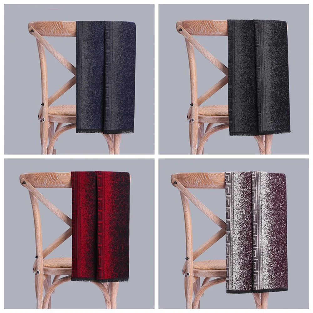 

Business Scarf Men Luxury Brand Designer Scarf High Quality Cashmere Scarf Winter Warm Scarf Retro Shawl Spots Striped Wrap Gift
