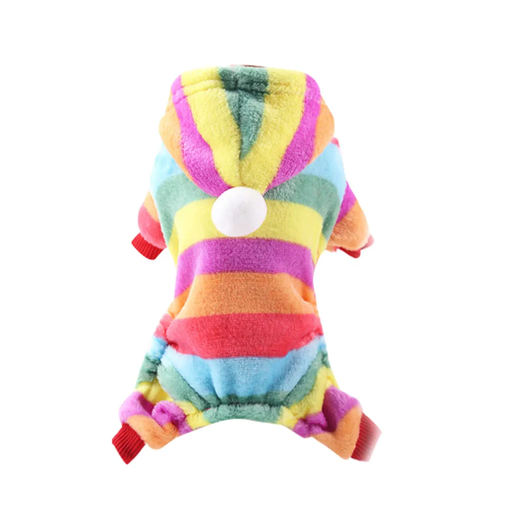 Multicolor Одежда для питомцев кошек и собак с рождественским принтом; зимняя теплая одежда; платье; утепленная одежда; куртка для кошек; одежда Санта-Клауса; аксессуары для свитера - Цвет: Multicolor