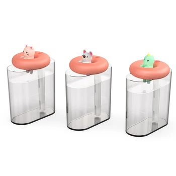 

Home Appliances USB Humidifier Swimming Ring Cute Pet Ultrasonic Cool Mist Aroma Air Oil Diffuser Romantic Color LED Lamp