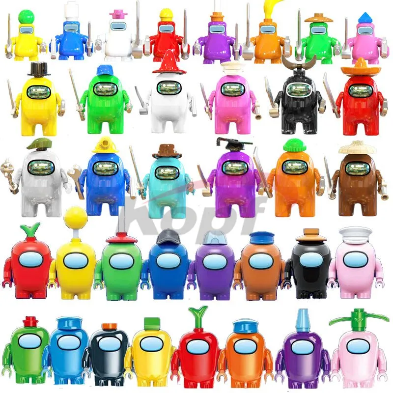 Bricks Figures Building-Blocks Game Amonges Kawaii Toys Strategy Children Cute Casual