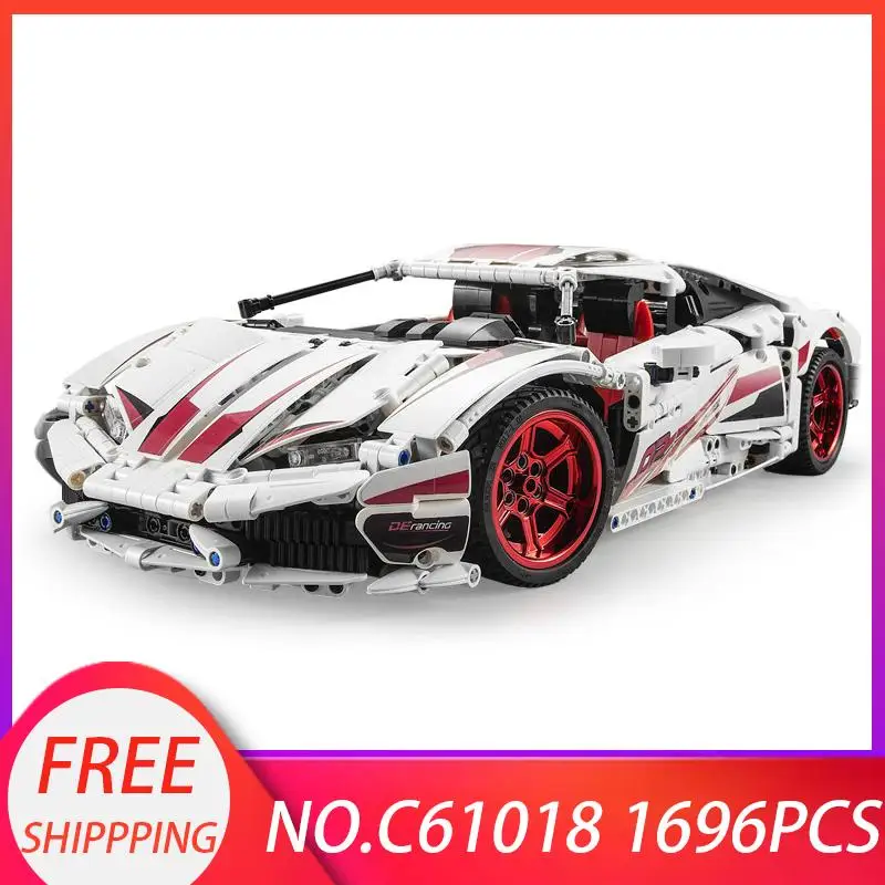 CADA LP610 RC супер гоночный автомобиль кирпичи совместимые технические Модели Строительные блоки Дистанционное управление автомобиль Гоночные Игрушки для детей