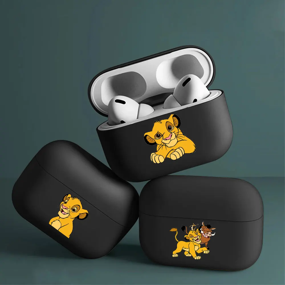 Чехол для наушников AirPods Pro 3 черный мягкий чехол Apple s Box гарнитура Funda The Lion King |