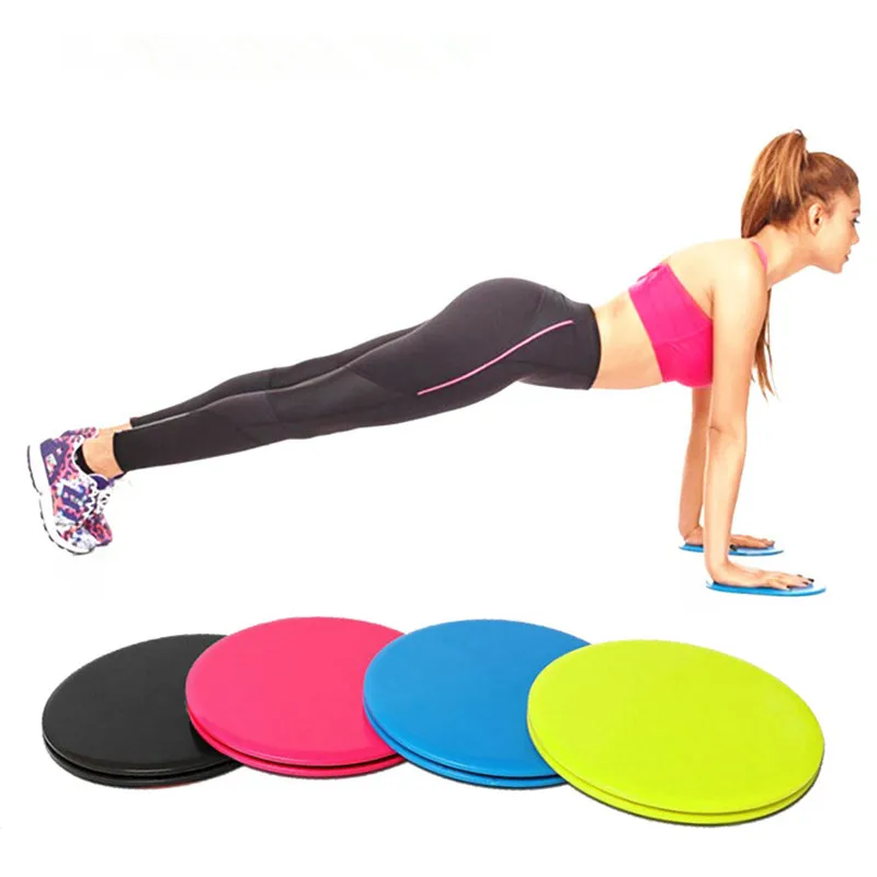 

2pcs Discs Slider Fitness Disc Exercise Sliding Plate For Yoga Gym Abdominal Core Training Exercise Equipment